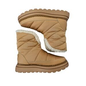 Sam Edelman OZIE SHEARLING BOOTIE BOOTS Size 6M Tan NWT
